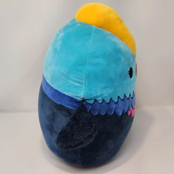 Squishmallows Melrose the Cassowary Bird 14" Plush Soft Toy 2022 Blue Pink New - Picture 6 of 7